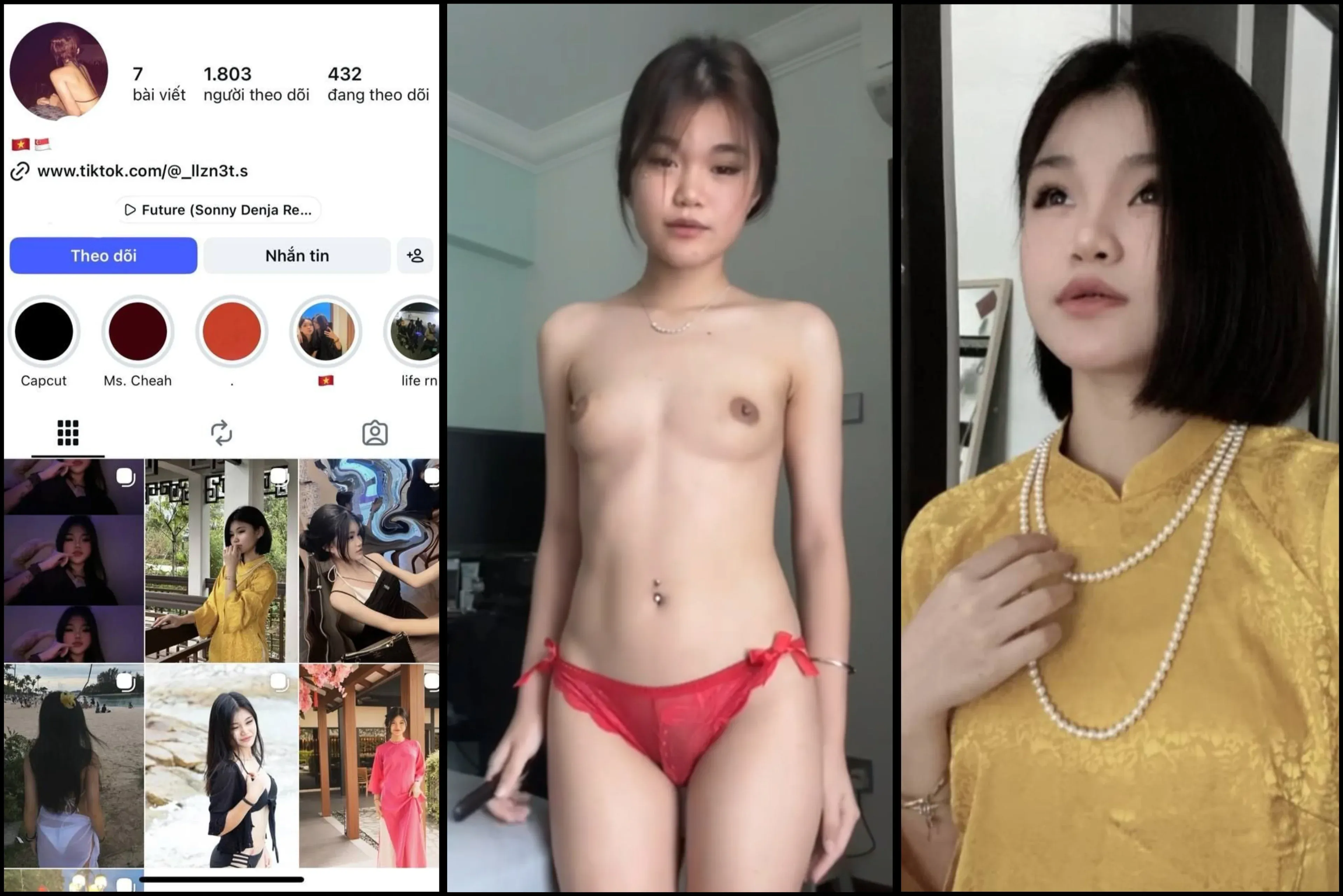 [Hot] Du học sinh Singapore Trang Trần face xinh mình dây lộ full clip từ call sết đến địt nhau tung lồn với nyc